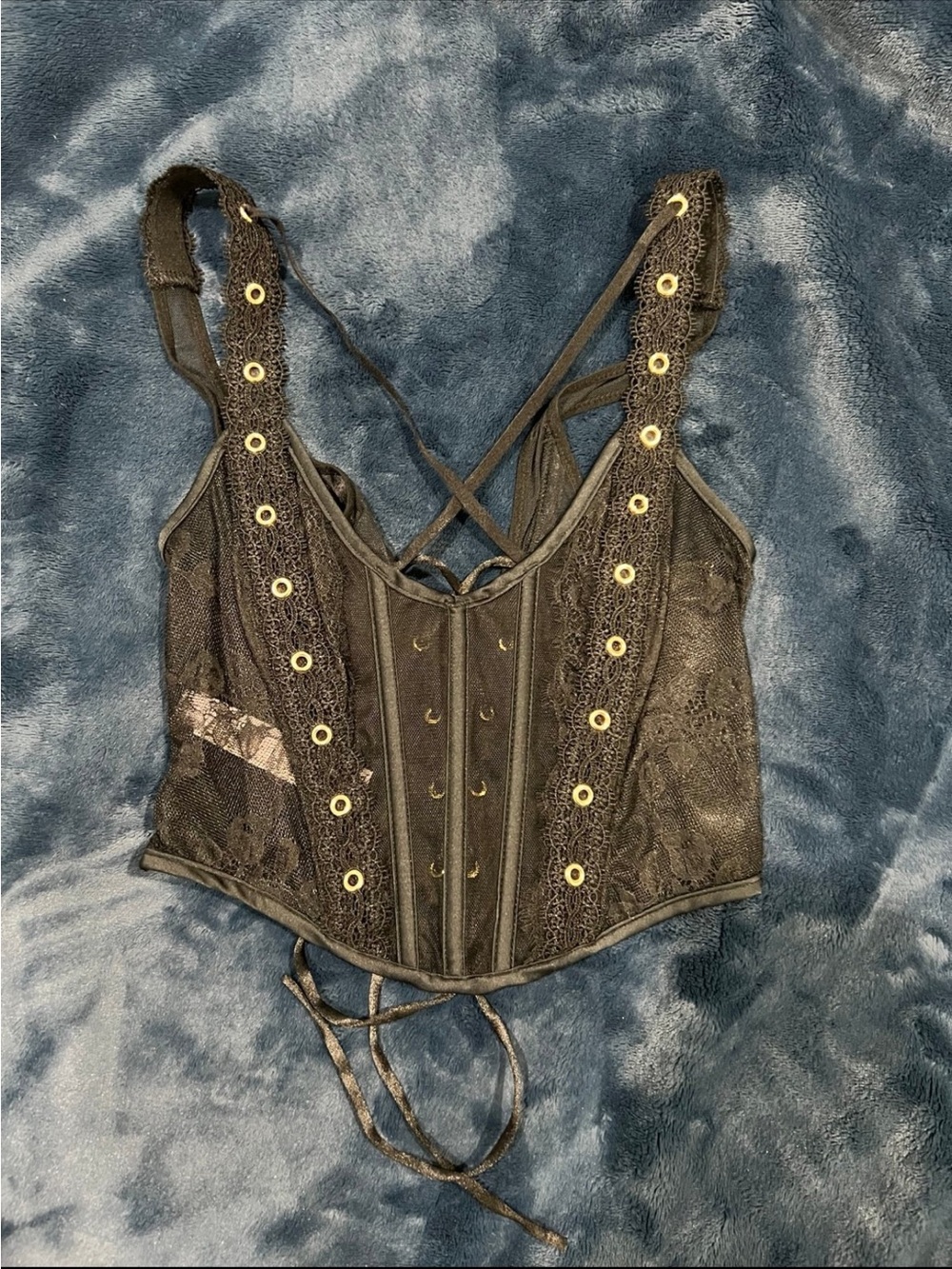 Victoria's Secret Very Sexy Corset Top Black XS